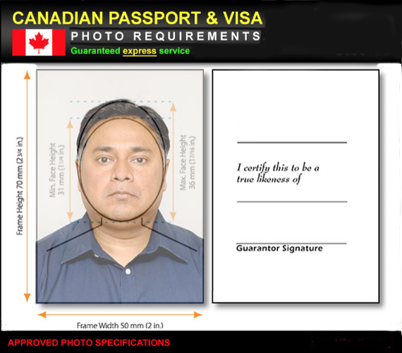 Our Canadian passport and visa photos are recognized by Canadian government as a place for their passport/visa/immigration photos 